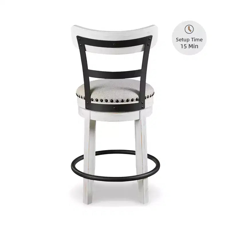 Tabouret de bar pivotant rembourré hauteur comptoir Valebeck - Signature Design by Ashley