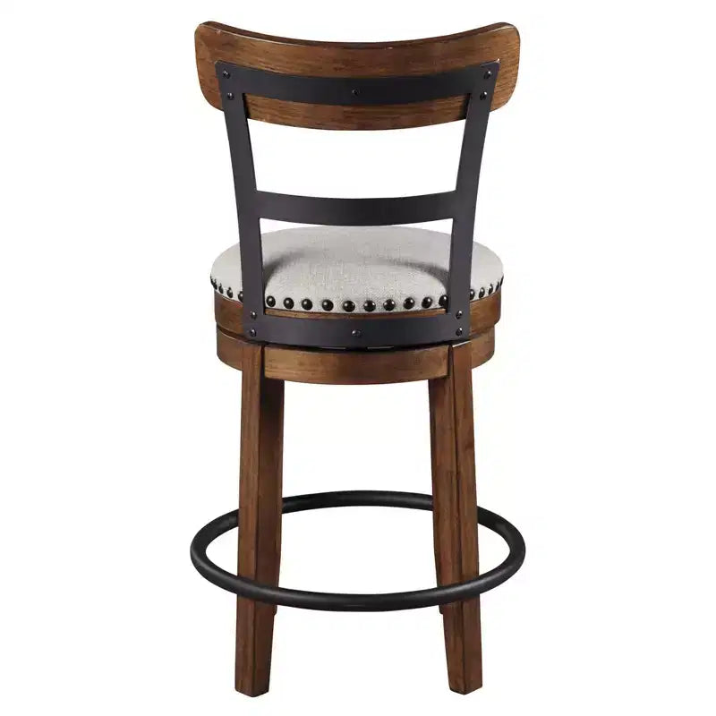 Tabouret de bar pivotant rembourré hauteur comptoir Valebeck - Signature Design by Ashley