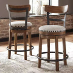 Tabouret de bar pivotant rembourré hauteur comptoir Valebeck - Signature Design by Ashley