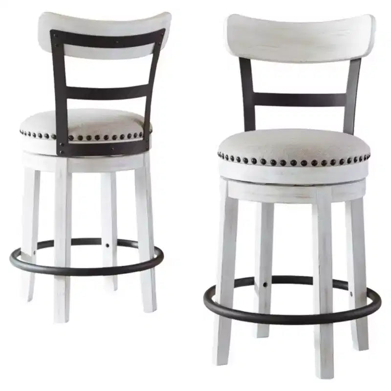 Tabouret de bar pivotant rembourré hauteur comptoir Valebeck - Signature Design by Ashley