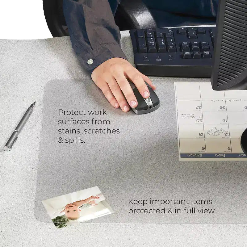 Tapis de bureau double couche artistique