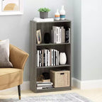 Furinno Étagère de rangement à 3 niveaux avec étagères ouvertes, Chêne français