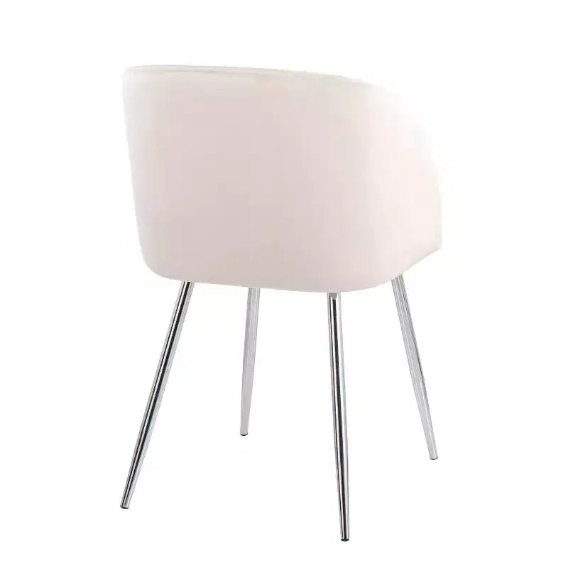 Lot de 2 chaises de salle à manger Fran Velours/Métal - LumiSource