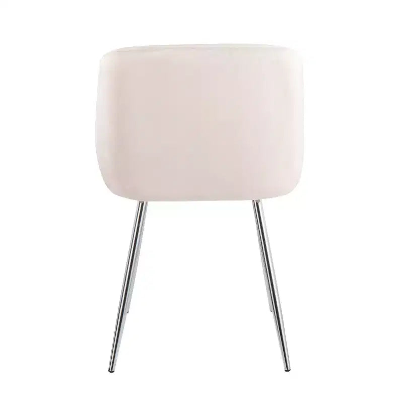 Lot de 2 chaises de salle à manger Fran Velours/Métal - LumiSource
