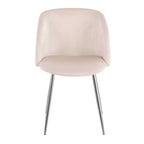 Lot de 2 chaises de salle à manger Fran Velours/Métal - LumiSource