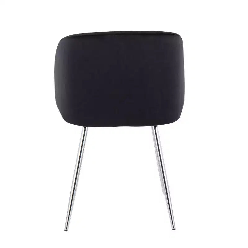 Lot de 2 chaises de salle à manger Fran Velours/Métal - LumiSource