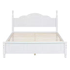 Ensembles de chambre à coucher 3 pièces, lit plateforme en bois taille Queen/Full avec deux tables de chevet-ModernLuxe