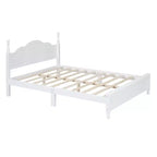 Ensembles de chambre à coucher 3 pièces, lit plateforme en bois taille Queen/Full avec deux tables de chevet-ModernLuxe