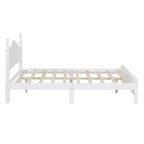 Ensembles de chambre à coucher 3 pièces, lit plateforme en bois taille Queen/Full avec deux tables de chevet-ModernLuxe
