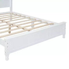 Ensembles de chambre à coucher 3 pièces, lit plateforme en bois taille Queen/Full avec deux tables de chevet-ModernLuxe