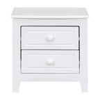 Ensembles de chambre à coucher 3 pièces, lit plateforme en bois taille Queen/Full avec deux tables de chevet-ModernLuxe