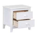 Ensembles de chambre à coucher 3 pièces, lit plateforme en bois taille Queen/Full avec deux tables de chevet-ModernLuxe