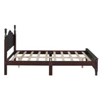 Ensembles de chambre à coucher 3 pièces, lit plateforme en bois taille Queen/Full avec deux tables de chevet-ModernLuxe