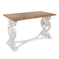 Kate and Laurel Wyldwood Rustic Carved Wood Desk