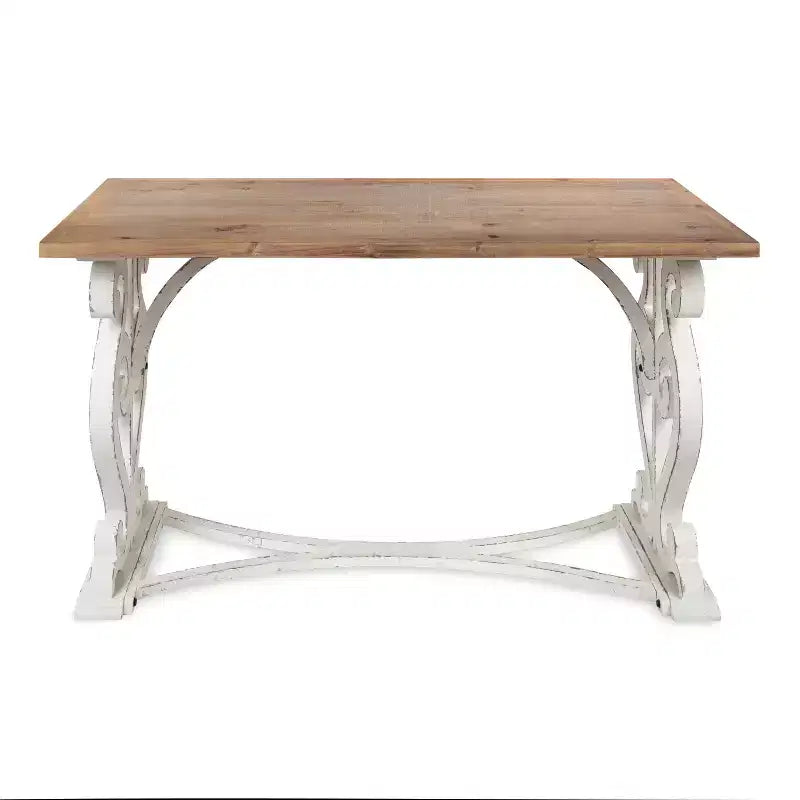 Bureau rustique en bois sculpté Kate and Laurel Wyldwood