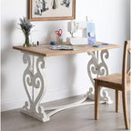 Bureau rustique en bois sculpté Kate and Laurel Wyldwood