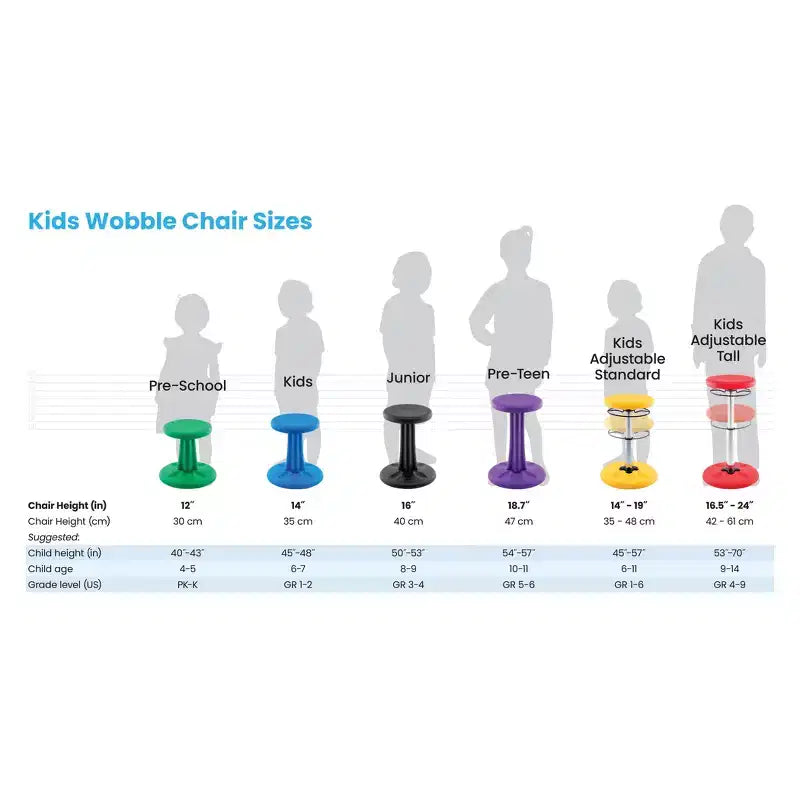 Kore Design Chaise Haute Oscillante Réglable Enfant 16,5-24, Jaune