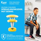 Kore Design Chaise Haute Oscillante Réglable Enfant 16,5-24, Jaune