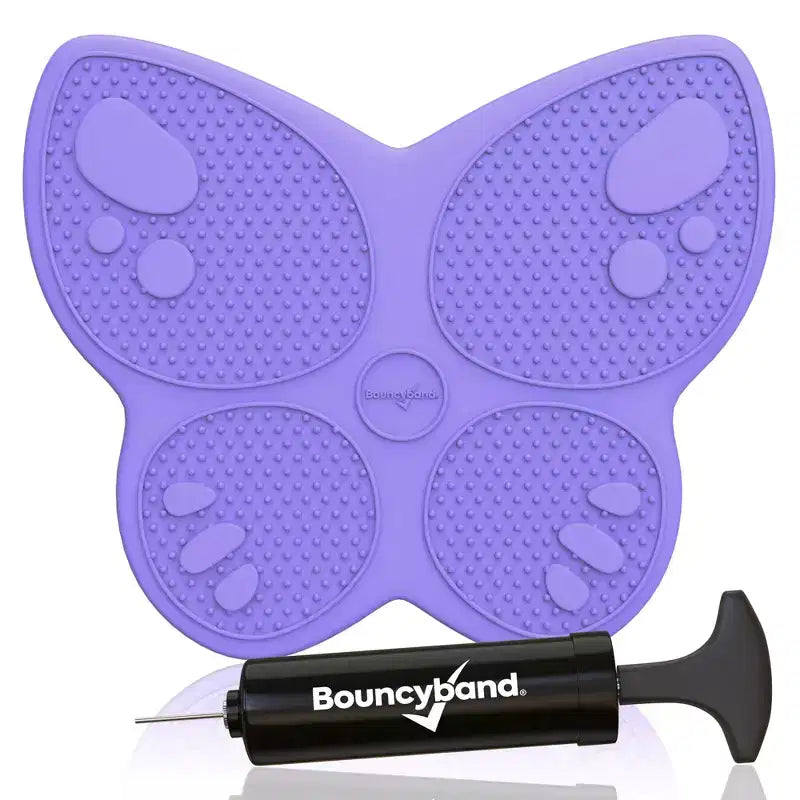 Coussin sensoriel Bouncyband Wiggle Seat, Papillon violet