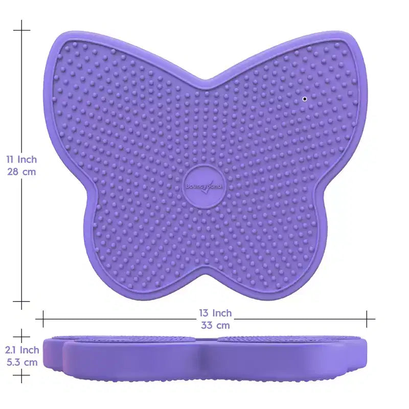Coussin sensoriel Bouncyband Wiggle Seat, Papillon violet
