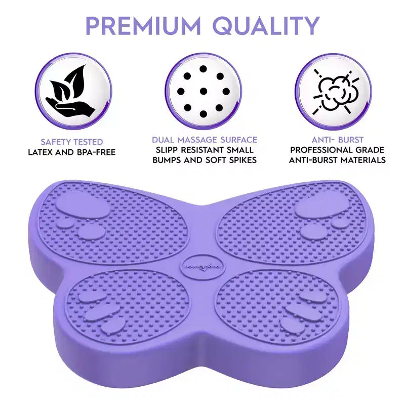 Coussin sensoriel Bouncyband Wiggle Seat, Papillon violet