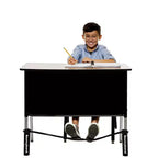Bandes élastiques Bouncybands pour bureaux d'écolier extra-larges, tubes noirs, paquet de 2