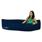 Bouncyband Comfy Peapod 80 Nacelle sensorielle gonflable (bleue) – Jouets sensoriels apaisants pour enfants et tout-petards