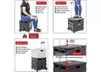 dbest products Quik Cart Sport Caisse pliable à roulettes pour enseignants – Capacité de 36,3 kg