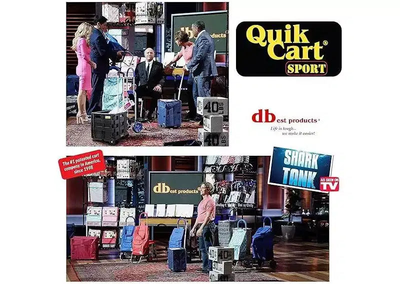 dbest products Quik Cart Sport Caisse pliable à roulettes pour enseignants – Capacité de 36,3 kg