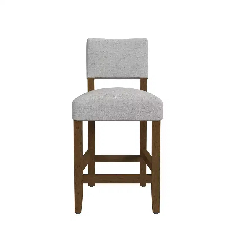 Tabouret de bar hauteur comptoir à dossier ouvert - HomePop