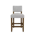 Tabouret de bar hauteur comptoir à dossier ouvert - HomePop