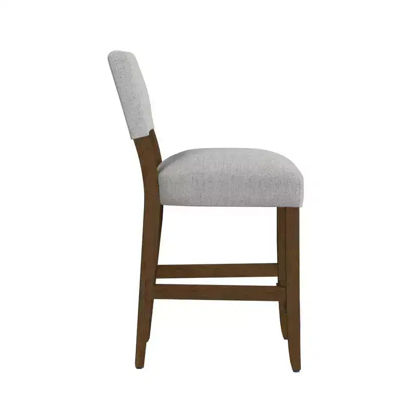 Tabouret de bar hauteur comptoir à dossier ouvert - HomePop