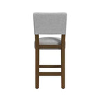 Tabouret de bar hauteur comptoir à dossier ouvert - HomePop