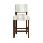 Tabouret de bar hauteur comptoir à dossier ouvert - HomePop