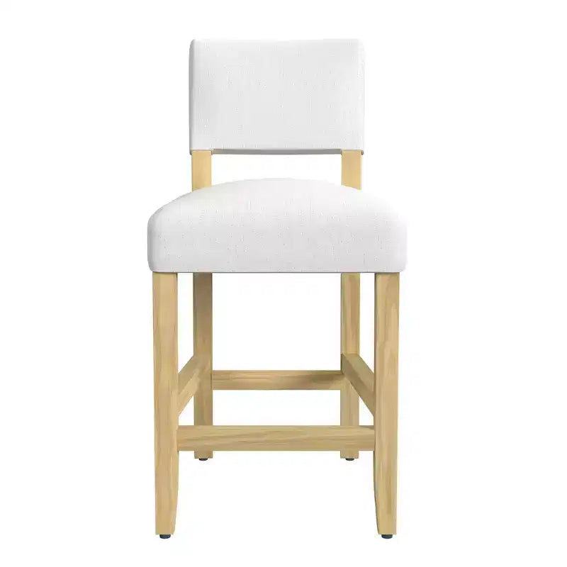 Tabouret de bar hauteur comptoir à dossier ouvert - HomePop