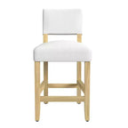Tabouret de bar hauteur comptoir à dossier ouvert - HomePop