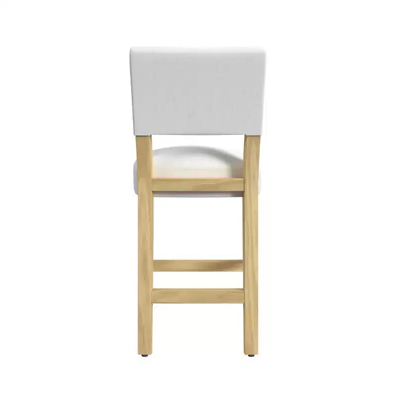 Tabouret de bar hauteur comptoir à dossier ouvert - HomePop