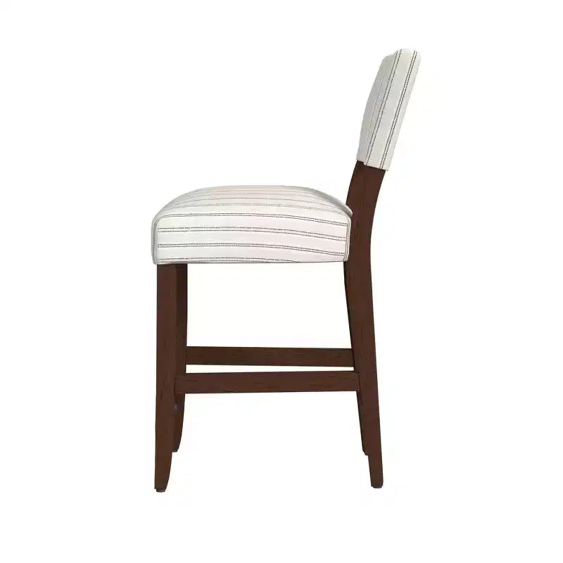 Tabouret de bar hauteur comptoir à dossier ouvert - HomePop
