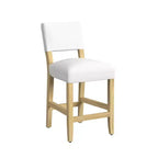 Tabouret de bar hauteur comptoir à dossier ouvert - HomePop