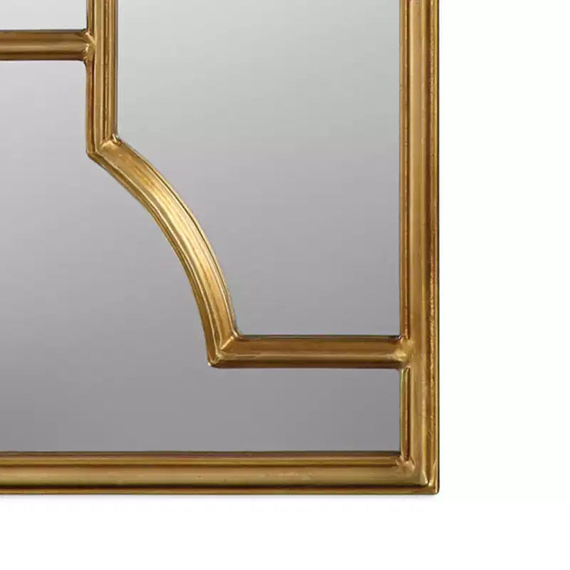 Lot de 2 miroirs muraux carrés Uttermost Misa 24 en or antique