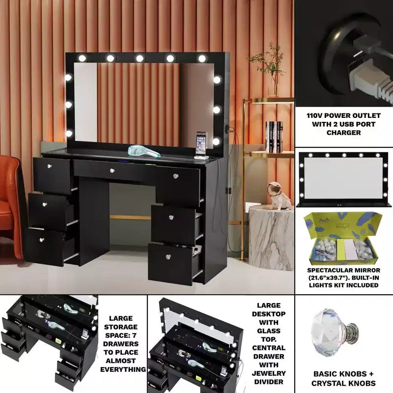 Coiffeuse lumineuse Ananke - Boahaus