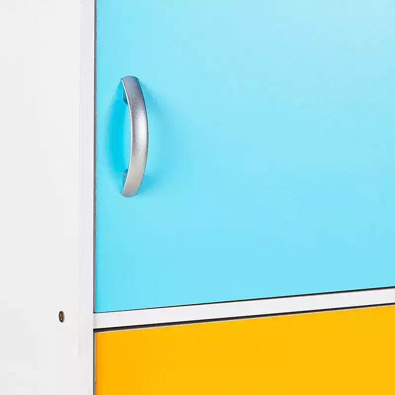 Bibliothèques minces Hodedah HID5 de haute qualité à 5 étagères pour la maison, le bureau et l'école, armoires de rangement fermées de 150 cm de haut