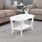 Table basse ovale American Heritage avec étagère - Breighton Home