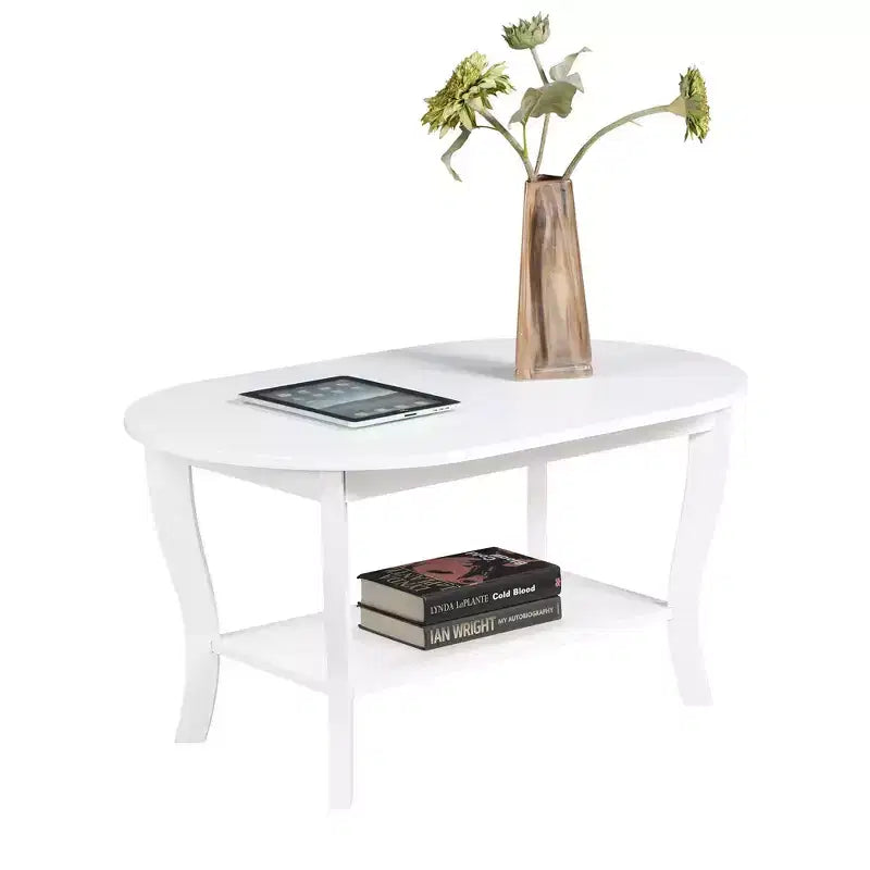 Table basse ovale American Heritage avec étagère - Breighton Home