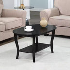 Table basse ovale American Heritage avec étagère - Breighton Home