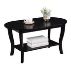 Table basse ovale American Heritage avec étagère - Breighton Home