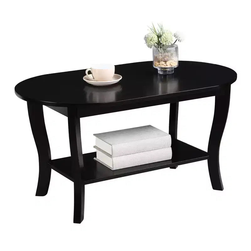 Table basse ovale American Heritage avec étagère - Breighton Home