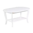 Table basse ovale American Heritage avec étagère - Breighton Home