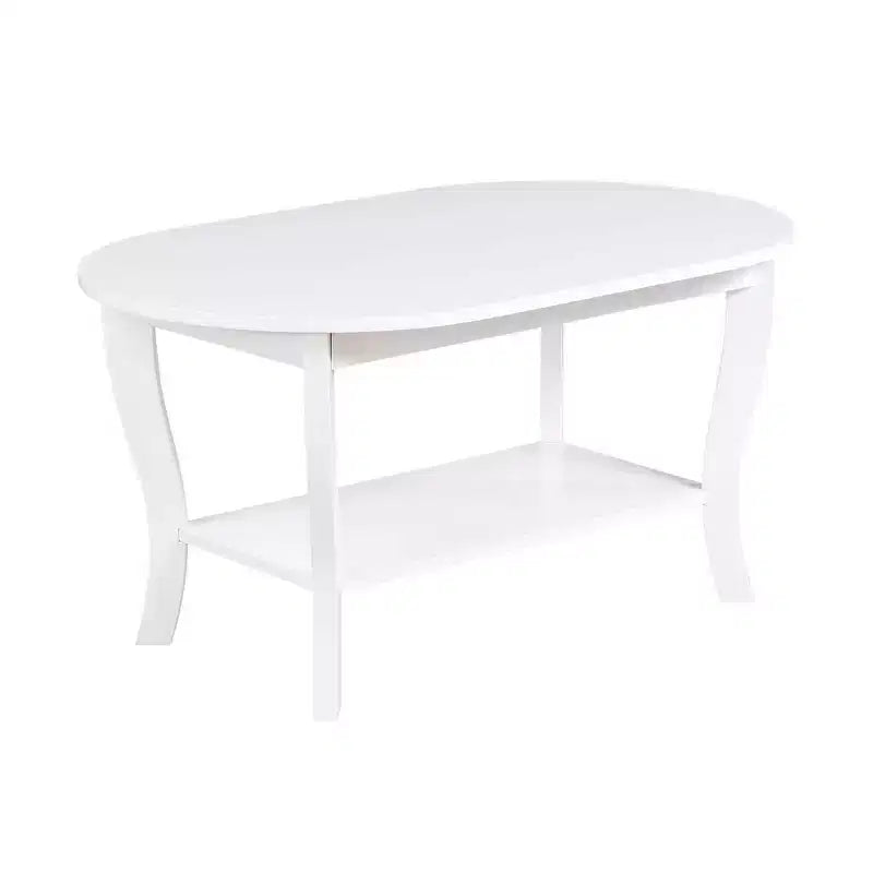 Table basse ovale American Heritage avec étagère - Breighton Home