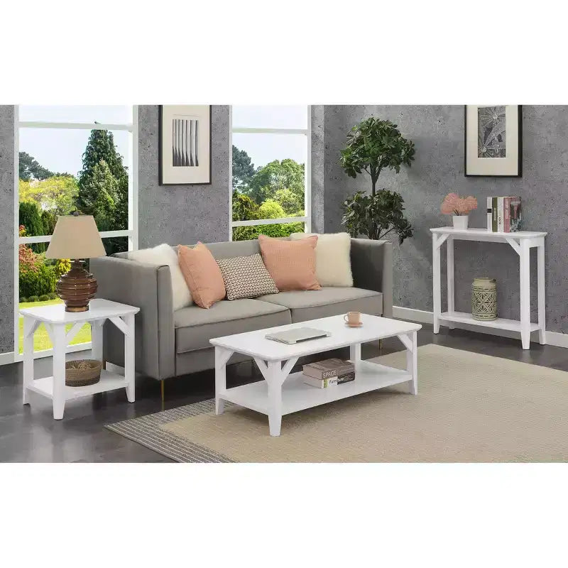 Table basse Winston avec étagère - Breighton Home